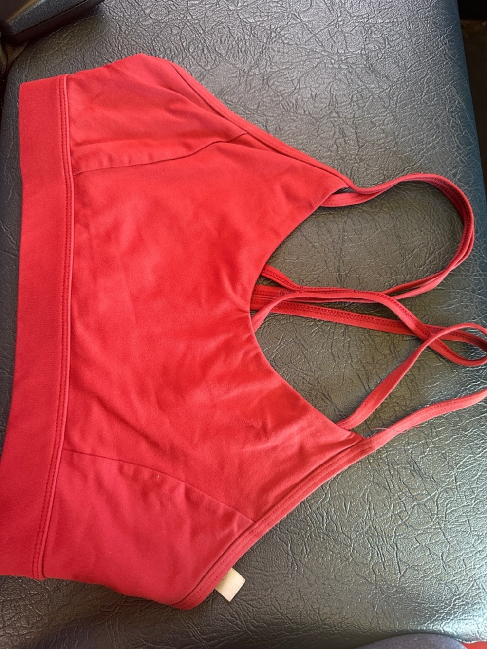 lululemon athletica Red Strappy Sports Bra
